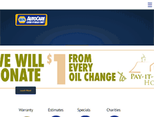 Tablet Screenshot of napaautocaredekalb.com